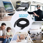 Cabo de Extensão USB 3.0 Macho para Fêmea para Sincronização de Dados Super Rápido, Comprimento: 10m, 10m