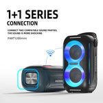 Coluna Bluetooth Portátil HOPESTAR Party200 mini Tone Pulse com Luz RGB, Party200 mini