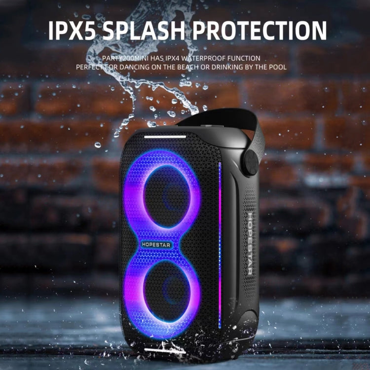 Coluna Bluetooth Portátil HOPESTAR Party200 mini Tone Pulse com Luz RGB, Party200 mini