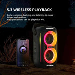 Coluna Bluetooth Portátil HOPESTAR Party200 mini Tone Pulse com Luz RGB, Party200 mini