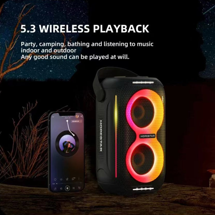 Coluna Bluetooth Portátil HOPESTAR Party200 mini Tone Pulse com Luz RGB, Party200 mini