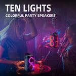 Coluna Bluetooth Portátil HOPESTAR Party200 mini Tone Pulse com Luz RGB, Party200 mini