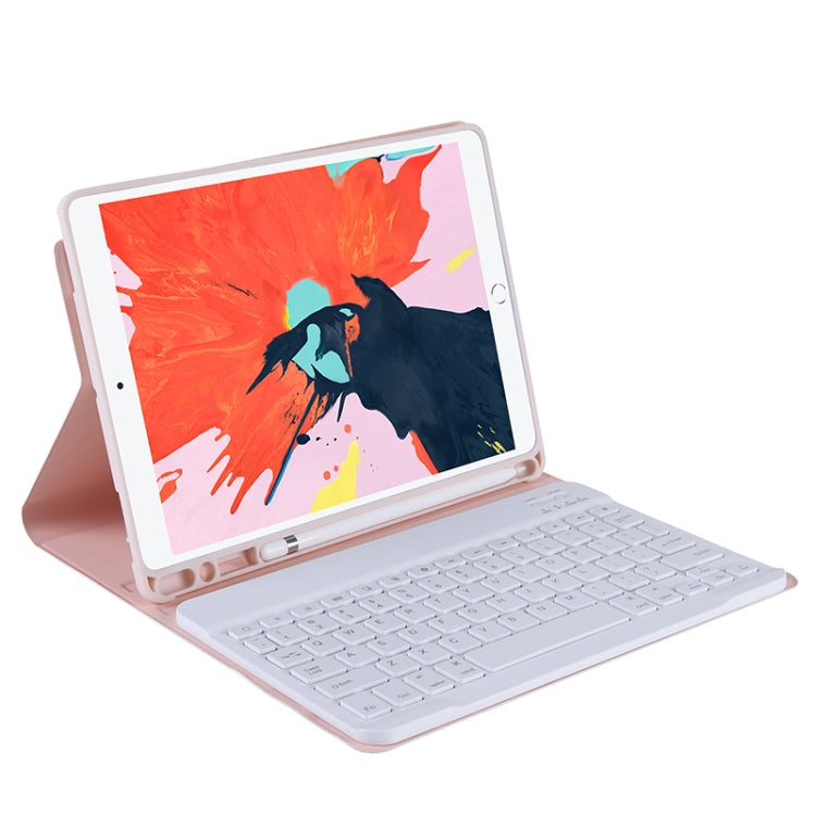 T102B Para iPad Air / Pro 10.5 polegadas (2019) Capa Protetora TPU Ultra-fina Cor Doce com Teclado Bluetooth com Suporte e Suporte para Caneta, Para iPad Air 10.5 polegadas (2019)