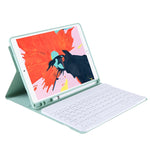 T07BB Para iPad 9.7 polegadas / iPad Pro 9.7 polegadas / iPad Air 2 / Air (2018 & 2017) Capa protetora ultrafina TPU Candy Color com teclado Bluetooth, suporte e slot para caneta, Para iPad 9.7 polegadas