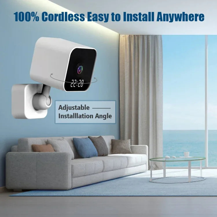 DP27 Câmara WiFi Relógio com Ficha, Suporta Intercomunicador de Voz Bidirecional & Monitorização Móvel, Ficha US, Ficha EU