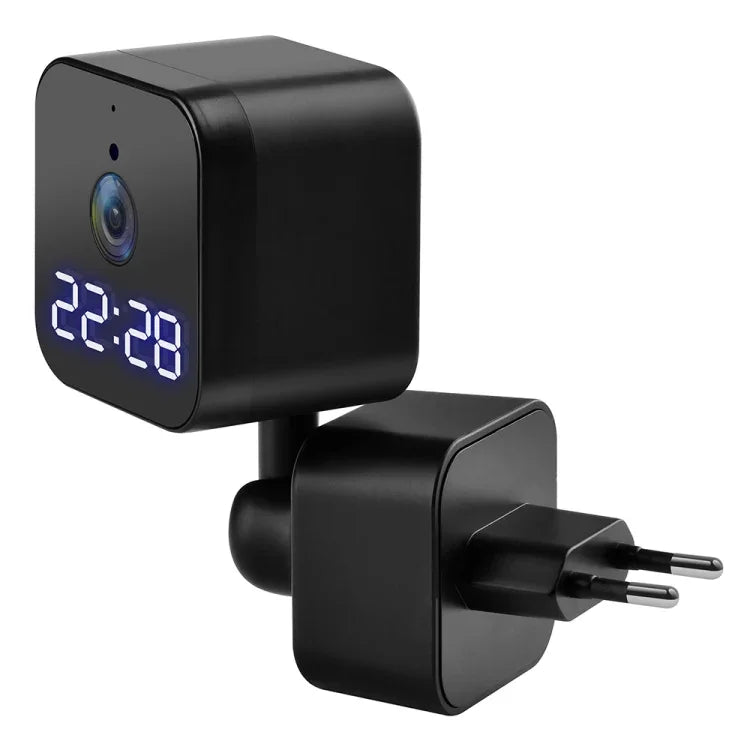 DP27 Câmara WiFi Relógio com Ficha, Suporta Intercomunicador de Voz Bidirecional & Monitorização Móvel, Ficha US, Ficha EU