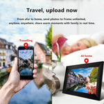 Moldura Digital de Fotos WiFi Cloud com Ecrã IPS de 10,1 polegadas, RK3126C Quad Core até 1,5GHz, 1GB+16GB, Ficha AU, Ficha US, Ficha UE, Ficha UK