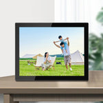 Moldura Digital de Fotos WiFi Cloud com Ecrã IPS de 15 polegadas, RK3126C Quad Core até 1,5GHz, Android 6.0, 1GB+16GB, Ficha AU, Ficha US, Ficha UE, Ficha UK