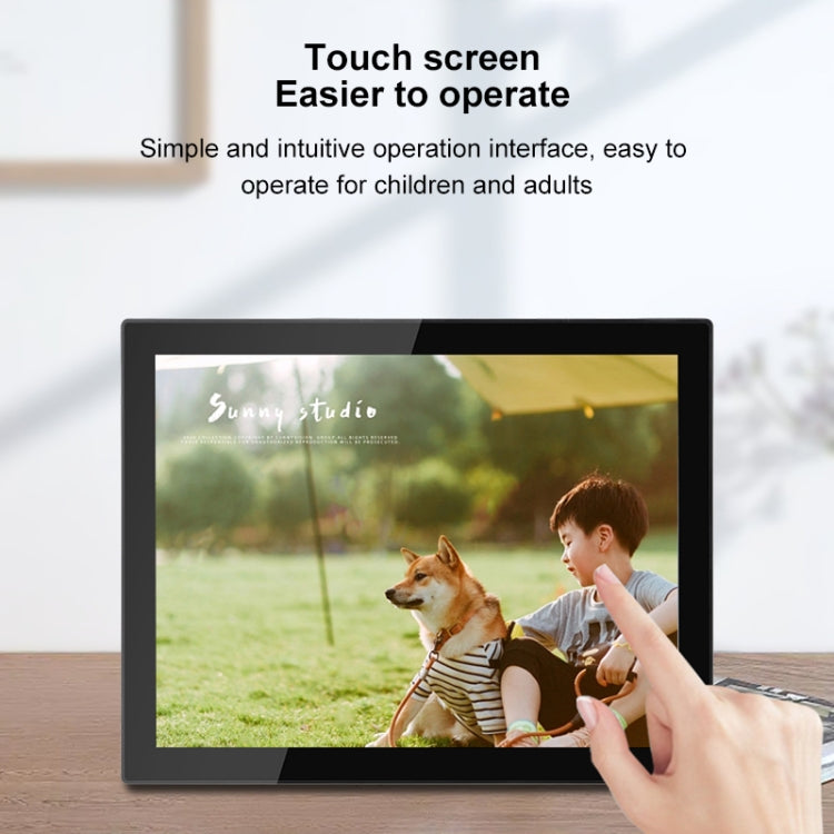 Moldura Digital de Fotos WiFi Cloud com Ecrã IPS de 15 polegadas, RK3126C Quad Core até 1,5GHz, Android 6.0, 1GB+16GB, Ficha AU, Ficha US, Ficha UE, Ficha UK