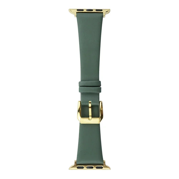Pulseira de Relógio em Couro de Seda, Para Apple Watch Series 8&7 41mm / SE 2&6&SE&5&4 40mm, Para Apple Watch Ultra 49mm / Series 8&7 45mm / SE 2&6&SE&5&4 44mm