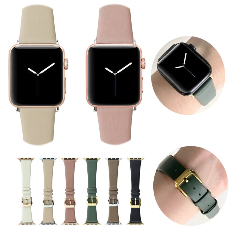 Pulseira de Relógio em Couro de Seda, Para Apple Watch Series 8&7 41mm / SE 2&6&SE&5&4 40mm, Para Apple Watch Ultra 49mm / Series 8&7 45mm / SE 2&6&SE&5&4 44mm