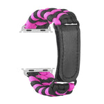 Pulseira de Relógio em Nylon com Fecho de Gancho e Loop de Trança Simples Paracord, Para Apple Watch Series 8&7 41mm / SE 2&6&SE&5&4 40mm, Para Apple Watch Ultra 49mm / Series 8&7 45mm / SE 2&6&SE&5&4 44mm