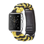 Pulseira de Relógio em Nylon com Fecho de Gancho e Loop de Trança Simples Paracord, Para Apple Watch Series 8&7 41mm / SE 2&6&SE&5&4 40mm, Para Apple Watch Ultra 49mm / Series 8&7 45mm / SE 2&6&SE&5&4 44mm