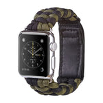 Pulseira de Relógio em Nylon com Fecho de Gancho e Loop de Trança Simples Paracord, Para Apple Watch Series 8&7 41mm / SE 2&6&SE&5&4 40mm, Para Apple Watch Ultra 49mm / Series 8&7 45mm / SE 2&6&SE&5&4 44mm