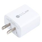 Carregador de Carga Rápida com Interface USB-C/Type-C+QC 3.0 USB 20W PD, Especificação: Ficha US