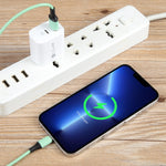 Carregador de Carga Rápida com Interface USB-C/Type-C+QC 3.0 USB 20W PD, Especificação: Ficha US