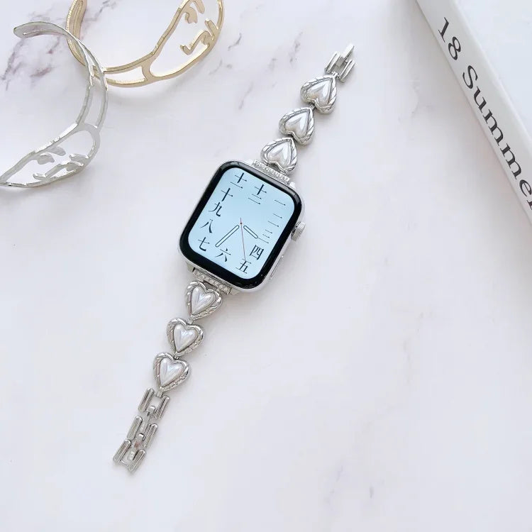 Pulseira de Relógio em Bracelete Metálica, Para Apple Watch Series 8&7 45mm / SE 2&6&SE&5&4 44mm, Para Apple Watch Series 8&7 41mm / SE 2&6&SE&5&4 40mm