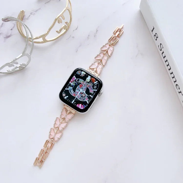 Pulseira de Relógio em Bracelete Metálica, Para Apple Watch Series 8&7 45mm / SE 2&6&SE&5&4 44mm, Para Apple Watch Series 8&7 41mm / SE 2&6&SE&5&4 40mm