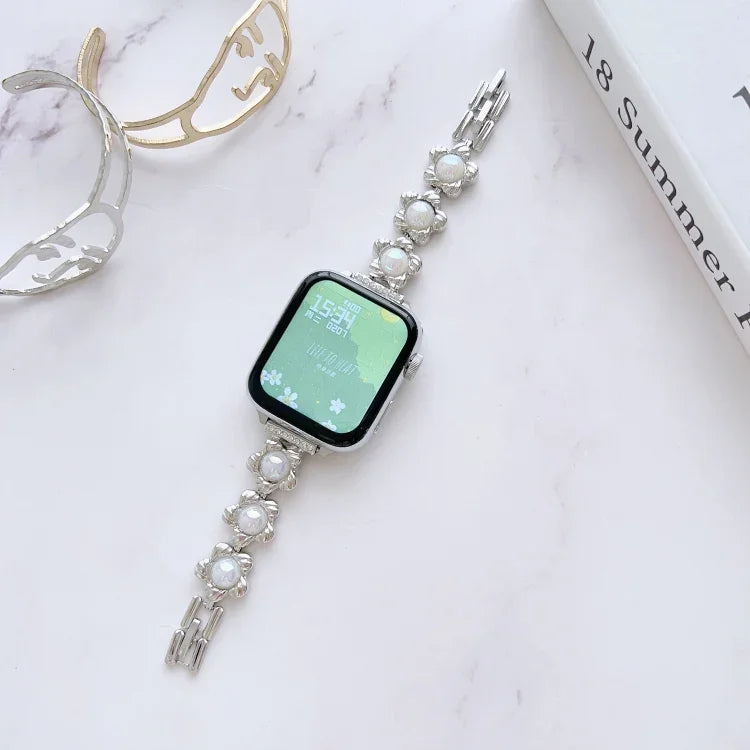 Pulseira de Relógio em Bracelete Metálica, Para Apple Watch Series 8&7 45mm / SE 2&6&SE&5&4 44mm, Para Apple Watch Series 8&7 41mm / SE 2&6&SE&5&4 40mm
