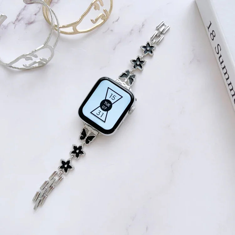 Pulseira de Relógio em Bracelete Metálica, Para Apple Watch Series 8&7 45mm / SE 2&6&SE&5&4 44mm, Para Apple Watch Series 8&7 41mm / SE 2&6&SE&5&4 40mm