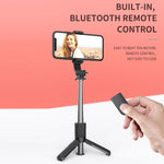 L11 Tripé Bluetooth Dobrável com Bastão Selfie, L11