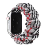 Correia de Relógio em Tecido com Padrão de Flor às Quadrículas, Para Apple Watch Ultra 49mm / Série 8&7 45mm / SE 2&6&SE&5&4 44mm / 3&2&1 42mm, Para Apple Watch Série 8&7 41mm / SE 2&6&SE&5&4 40mm / 3&2&1 38mm