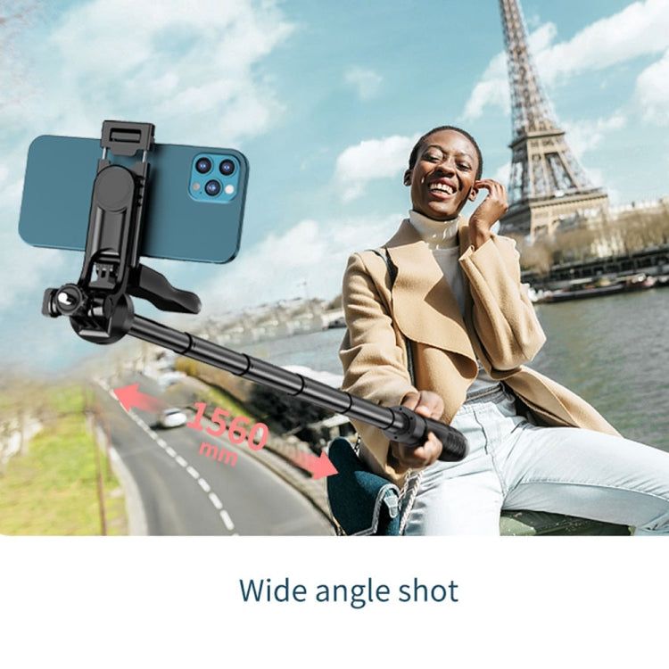 L16 Tripé Bluetooth Dobrável com Bastão Selfie e Suporte Estabilizador de Balanço, L16