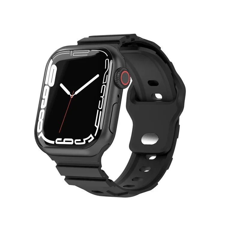Sports Silicone Watch Band, For Apple Watch Series 8&7 41mm, For Apple Watch Series 8&7 45mm