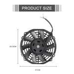 12V 80W Car Powerful Transmission Oil Cooling Fan with Mounting Accessorie, 7 inch, 9 inch, 12 inch