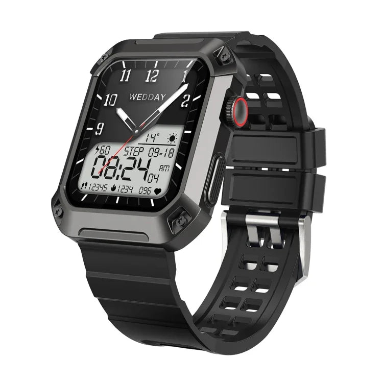Rogbid Tank S2 Smartwatch com Ecrã IPS de 1,83 polegadas, Suporta Chamadas Bluetooth / Pressão Arterial / Monitorização do Sono, S2 (Preto)