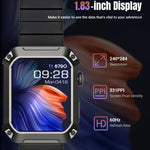 Rogbid Tank S2 Smartwatch com Ecrã IPS de 1,83 polegadas, Suporta Chamadas Bluetooth / Pressão Arterial / Monitorização do Sono, S2 (Preto)