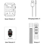 Rogbid Tank S2 Smartwatch com Ecrã IPS de 1,83 polegadas, Suporta Chamadas Bluetooth / Pressão Arterial / Monitorização do Sono, S2 (Preto)