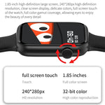 HT15 Smartwatch com Pulseira de Silicone de 1,85 polegadas Resistente à Água IP67, Suporta Chamadas Bluetooth / Monitorização do Sono