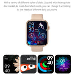 HT15 Smartwatch com Pulseira de Silicone de 1,85 polegadas Resistente à Água IP67, Suporta Chamadas Bluetooth / Monitorização do Sono