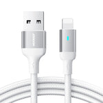 JOYROOM S-UL012A10 Série Extraordinária Cabo de Dados de Carregamento Rápido USB-A para 8 Pinos 2,4A, 20W 8 Pinos, 1,2m