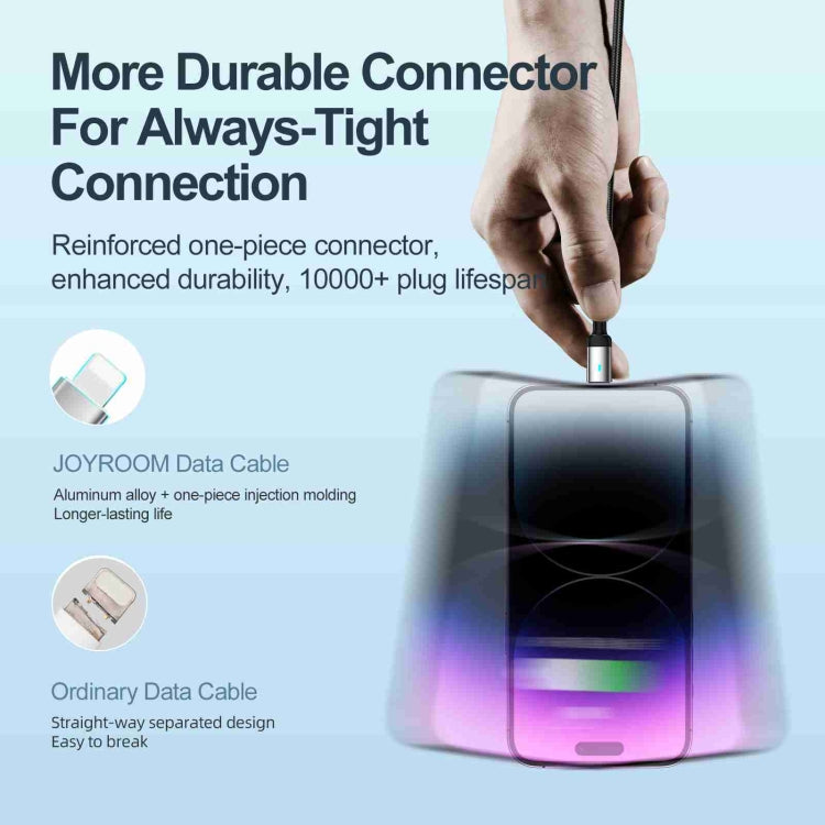 JOYROOM S-UL012A10 Série Extraordinária Cabo de Dados de Carregamento Rápido USB-A para 8 Pinos 2,4A, 20W 8 Pinos, 1,2m