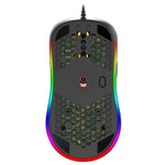 HXSJ X600 Rato Gaming Com Fios com Programação Macro RGB Luminoso 6 Teclas, X600