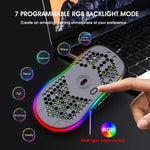 HXSJ X600 Rato Gaming Com Fios com Programação Macro RGB Luminoso 6 Teclas, X600