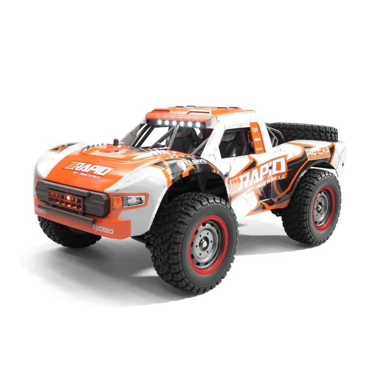 Carro RC Pick-up de Alta Velocidade com Tração Integral e Motor Brushless JJR/C Q130 em Escala Real