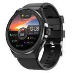 BM01 Smartwatch com pulseira de silicone de 1,45 polegadas IP68 à prova de água Suporta chamada Bluetooth / NFC, Pulseira de silicone (Prateado), Pulseira de silicone (Preto)