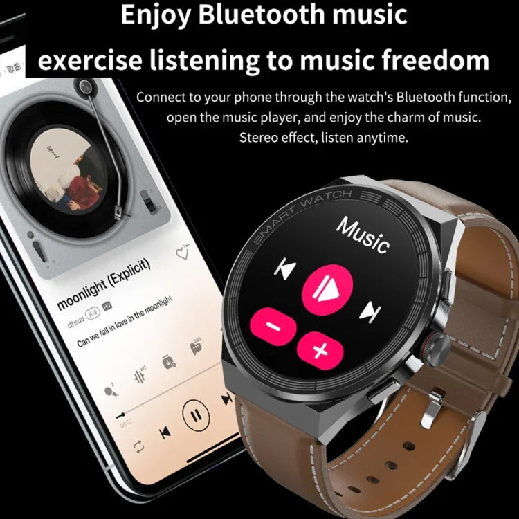BM01 Smartwatch com pulseira de silicone de 1,45 polegadas IP68 à prova de água Suporta chamada Bluetooth / NFC, Pulseira de silicone (Prateado), Pulseira de silicone (Preto)