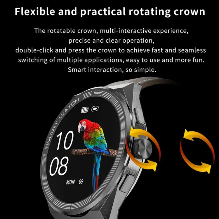 BM01 Smartwatch com pulseira de silicone de 1,45 polegadas IP68 à prova de água Suporta chamada Bluetooth / NFC, Pulseira de silicone (Prateado), Pulseira de silicone (Preto)