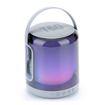 Coluna Bluetooth Sem Fios com Subwoofer T&G TG376 para Exterior, Luz LED RGB Multicolorida Portátil