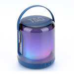 Coluna Bluetooth Sem Fios com Subwoofer T&G TG376 para Exterior, Luz LED RGB Multicolorida Portátil