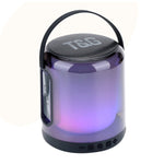 Coluna Bluetooth Sem Fios com Subwoofer T&G TG376 para Exterior, Luz LED RGB Multicolorida Portátil