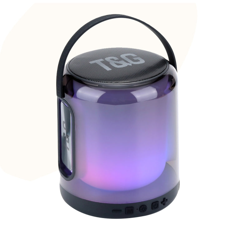 Coluna Bluetooth Sem Fios com Subwoofer T&G TG376 para Exterior, Luz LED RGB Multicolorida Portátil