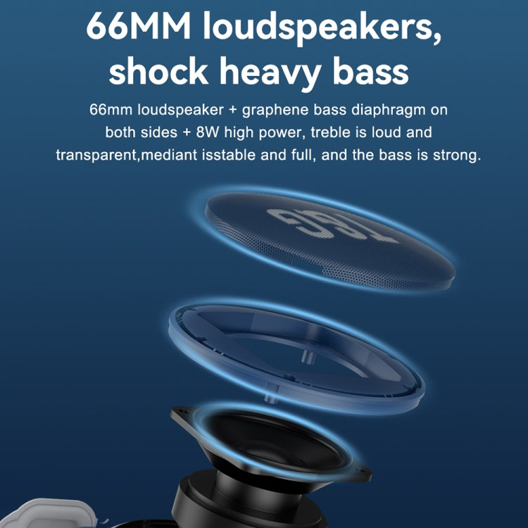 Coluna Bluetooth Sem Fios com Subwoofer T&G TG376 para Exterior, Luz LED RGB Multicolorida Portátil