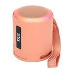 Coluna Bluetooth Sem Fios com Subwoofer T&G TG373 para Exterior, Luz LED RGB Multicolorida Portátil