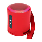 Coluna Bluetooth Sem Fios com Subwoofer T&G TG373 para Exterior, Luz LED RGB Multicolorida Portátil