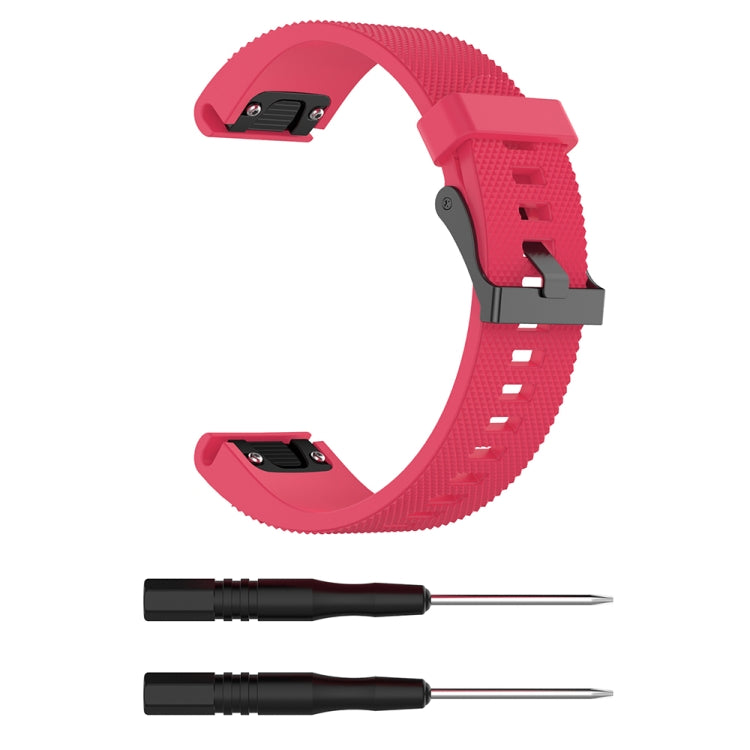 For Garmin Fenix 5S (20mm) Silicone Replacement Wrist Strap Watchband